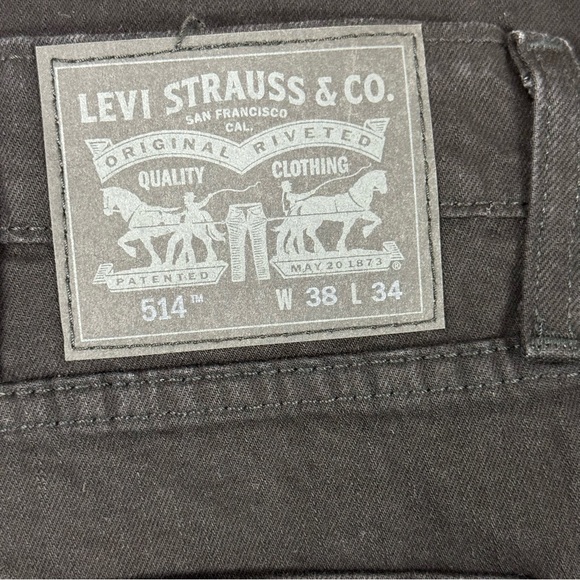 LEVIS 514 STRAIGHT LEG STRETCH BLACK - Picture 8 of 10